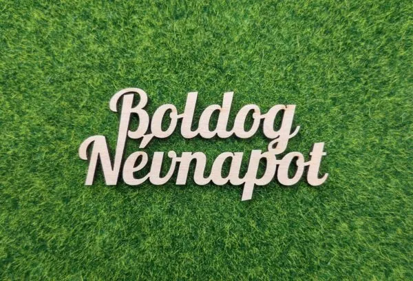 Boldog névnapot felirat
