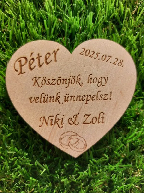 Köszönő és ültetőkártya mágnessel vagy talppal