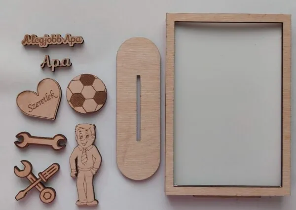 Apák napi képkeret DIY