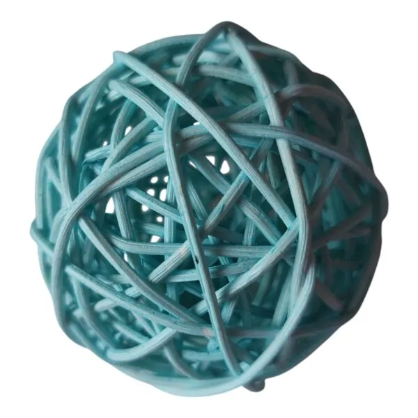 Kék rattan gömb - 7cm